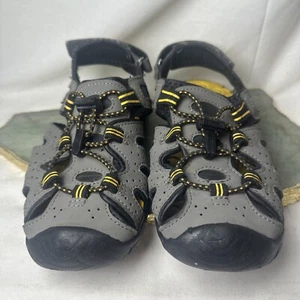 Sandalias Khombu Kyle Punta Cerrada Correa Ajustable Gris Agua Amarillo Talla 2 EE. UU. - Imagen 1 de 7