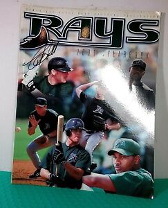 Tampa Bay Rays 2001 Yearbook ~ Autographed Toby Hall