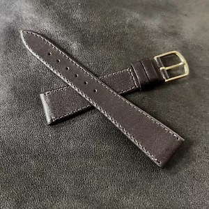 Hadley-Roma ungepolstert 19mm genäht konisch Kalbsleder Vintage Uhrenarmband 60er/70er Jahre - Bild 1 von 5
