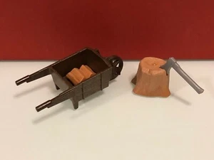Playmobil medieval artesano carpinteria leñador chimenea P - Imagen 1 de 1
