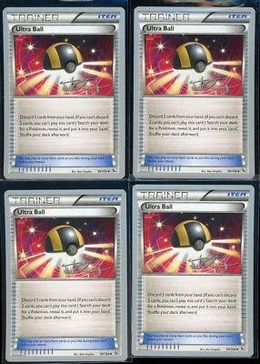 Pokemon Ultra Ball x 4 Flashfire 99/106 2014 WC Trent Orndorff Deck NM/M - Image 1 of 2