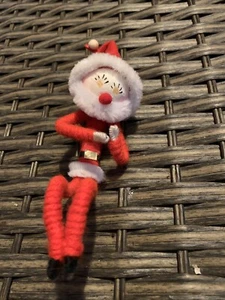 Figura pequeña de espuma de chenilla Elf Pipecleaner de colección vacaciones de Navidad 5" - Imagen 1 de 3