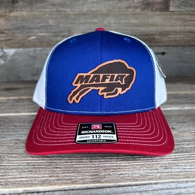 Bills Mafia Leather Patch Richardson Hat - Image 1 of 2