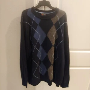 Colours By Alexander Julian Mens Sweater Crew Neck Pullover Multicolor 2XL - Picture 1 of 6