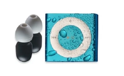 Natación Ipod Shuffle MP3 Reproductor & Brote 100% Impermeable Superior Paquete - Imagen 1 de 4