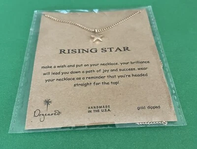 Collar Dogeared Rising Star Inspirador Sumergido en Oro Foto 1 de 3