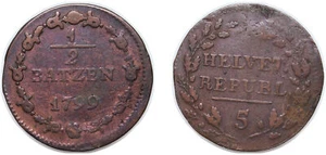 Switzerland 1799 ½ Batzen Billon VF - Picture 1 of 1