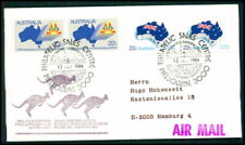 UPU KONGRESS HAMBURG 1984 AUSSTELLUNGS-BELEG AUSTRALIEN AUSTRALIA  fi12