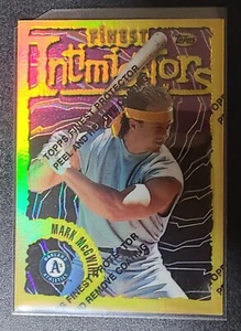 Mark McGwire 1996 Topps Finest RARE Gold Refractor #74 Theme 18 MINT w Peel L@@K - Bild 1 von 2