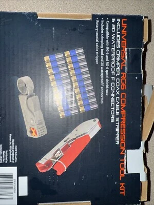 Kit de herramientas de compresión Blackweb Universal COAX RG6 - faltan 2 conectores F Foto 1 de 4