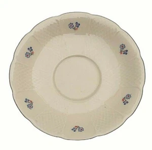 Arzberg Floral Saucer Biege Porcelain Blue Trim 5 3/4 - Picture 1 of 3
