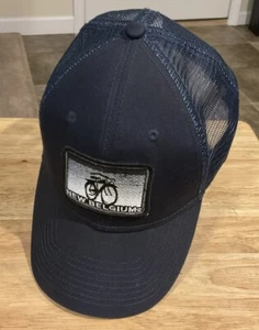 New Belgium Brewing Company Mesh Baseball Cap Hat Dark Blue EUC - Picture 1 of 2