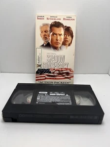 The Shadow Conspiracy (VHS) Charlie Sheen, Donald Sutherland, Linda Hamilton - Picture 1 of 2