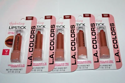 L.A. Colors Hydrating Creamy Finish Lipstick C69054 Beloved Lot Of 5 In Box - Image 1 of 2