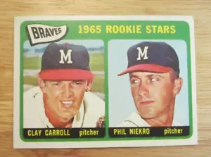 Phil Niekro 1965 Topps #461 Rookie Stars Card MLB Baseball Milwaukee Braves - Picture 1 of 10