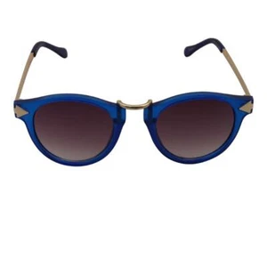 Retro Sonnenbrille 50er, 60er Jahre gold und blau - Bild 1 von 2