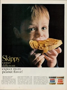 1967 Skippy Peanut Butter Spread Jalea Vintage Retro Impresión Anuncio Cremoso Suave Nuez - Imagen 1 de 8