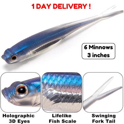 BRANDED Soft Fishing Lures Set Like Banjo Minnow 006 110 Piece Fishing System Lure Baits