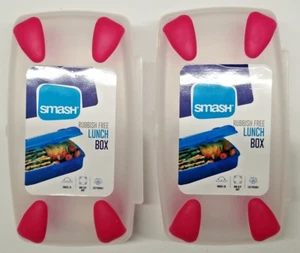 Bolígrafos de artesanía Smash caja de almuerzo segura para microondas paquete de 2 rosa - Imagen 1 de 7