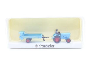 Wiking H0 2534 modellino auto Porsche trattore con spargitore da stalla 1:87 - Foto 1 di 3