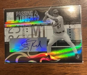 Scott Rolen 2005 Donruss Elite Passing the Torch Cardinals HOF Autogramm #/25 - Bild 1 von 2