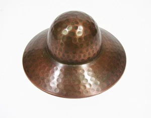 Vintage handgehämmert Kupfer Hut Schmuck Schale - 4" breit Sammlerstück - Bild 1 von 7