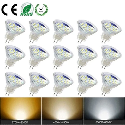 4X 6X 10X MR11 GU4 LED Leuchtmittel 5W 3W Birne Glühbirne Glühlampe 3000-6000k - Bild 1 von 4