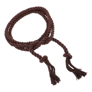Decorative Belt Braided Tie with Tassels Cotton for Dresses - Picture 1 of 12