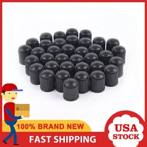 1000x Plastic Tire Valve Air Dust Cover Stem Caps BLACK-Wheel Car Truck SUV Bike - Picture 1 of 11
