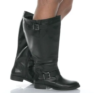Stivali David Tate Boost larghi al polpaccio con fibbia neri 3282 scarpe da donna taglia 9WW - Foto 1 di 6