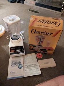 Licuadora Licuadora Osterizer Vintage Años 80 890-18 Blanca EE. UU. Modelo Raro Parece Nueva - Imagen 1 de 14