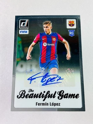 2023-24 Panini Donruss #BG-FLZ Fermin Lopez The Beautiful Game с автографом RC Barcelona - Изображение 1 из 2