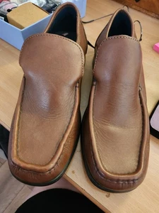 MOCASINES SIN CORDONES - BURTONS - CUERO TOSTADO - NUEVOS - PRECIO DE VENTA SUGERIDO POR EL FABRICANTE 58,50 EUROS - Imagen 1 de 7