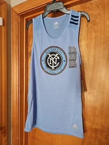 Canotta Adidas New York City FC ragazzo taglia L 14/16 NYCFC NUOVA CON ETICHETTE - Foto 1 di 7