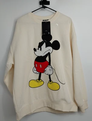 Disney Mickey Mouse GRUPY Sudadera Cuello Redondo Unisex TALLA L MARFIL NUEVA CON ETIQUETAS Foto 1 de 4