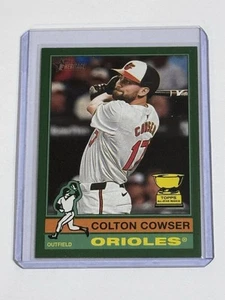 2025 Topps Heritage Green Border Parallel #245 Colton Cowser AS Rookie Orioles - Bild 1 von 6