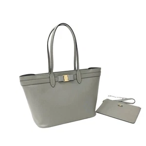 Bolso de Hombro Salvatore Ferragamo Vara Cinta Gris AU-21/1082 - Imagen 1 de 9