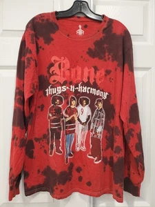 Seltenes 1999 Bone Thugs N Harmony rotes Batik Grafikdruck T-Shirt Unisex Größe M - Bild 1 von 9