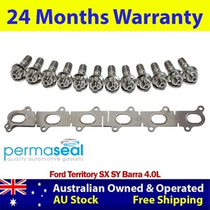 Permaseal Exhaust Manifold Titanium Studs&Gaskets For Ford Territory SX SY 4.0L - Picture 1 of 6
