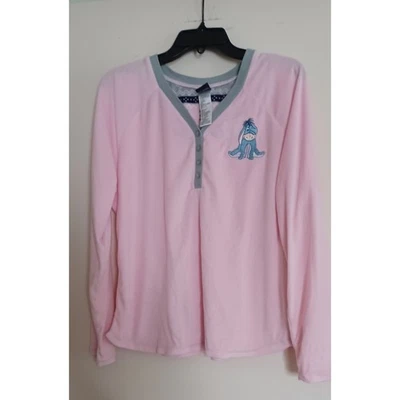 Disney Eeyore Fleece XL (16-18) Sleepshirt Pullover Fuzzy Comfy Cozy Soft Warm - Image 1 of 4