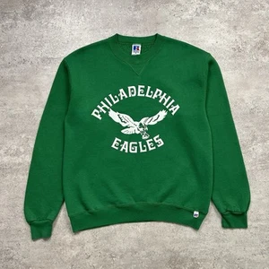 RARE VTG 90s NFL PHILADELPHIA EAGLES RUSSELL ATHLETIC CREWNECK SWEATSHIRT Sz M - Picture 1 of 5