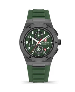 SWISS MILITARY HANOWA Men Analog Quartz Casual Watch Classic Dress Black Dial Wa - Picture 1 of 3