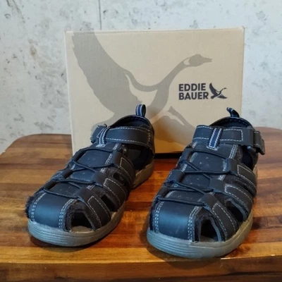 Sandalias Eddie Bauer Edmund T Punta Cerrada - Negro Gris Niño Pequeño Talla 11M Foto 1 de 4