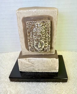 Réplica de escultura maya mexicana Aureum rostro femenino incensario museo reproducción - Imagen 1 de 9