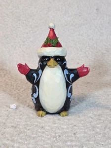 Figurina Babbo Natale Pinguino Jim Shore 2015 Waddle che faccio per Natale 4047694 5,5” H - Foto 1 di 16