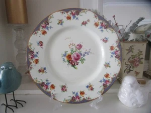 GORGEOUS LARGE ROYAL DOULTON HP FLORAL DISPLAY OR CAKE PLATE - Picture 1 of 9