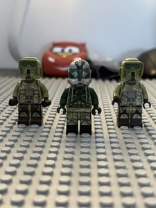 Kashyyyk Scout Clone Trooper Star Wars 41st (x2) And Lego Commander Green - Picture 1 of 9