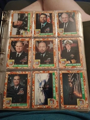 1991 Topps Desert Storm Series 1, 2, and 3 Complete Historical Card Set  - Image 1 of 4
