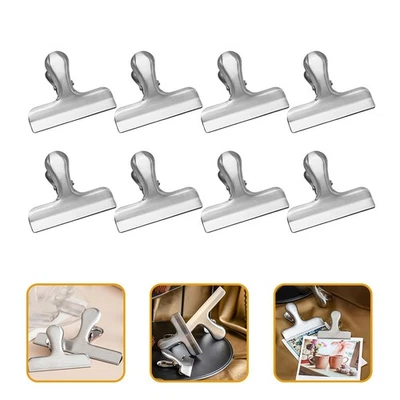  Clip da 8 pezzi Clip per cibo in acciaio inossidabile Sigillatore di sigillanti - Immagine 1 di 4