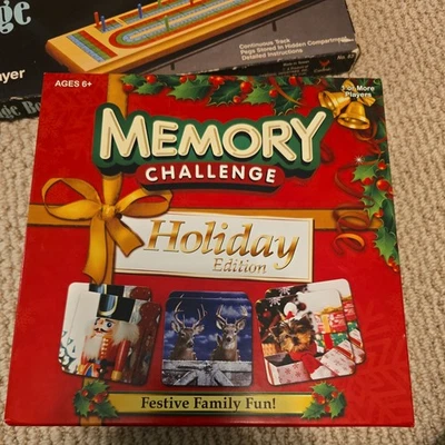 Hasbro MEMORY Challenge Holiday Edition Festive Family Fun! - Image 1 of 3